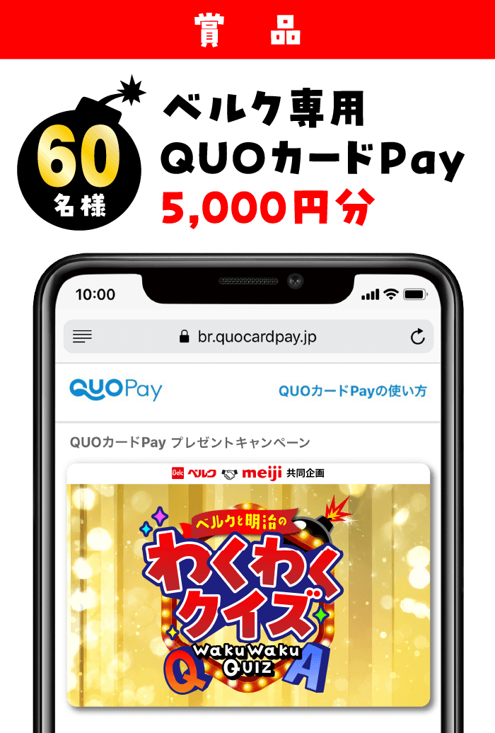 ベルク専用QUOカードPay5,000円分